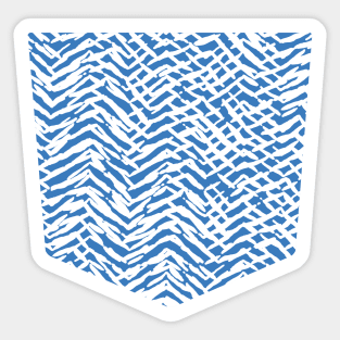 Pocket - MARKS TEXTURE BLUE Sticker